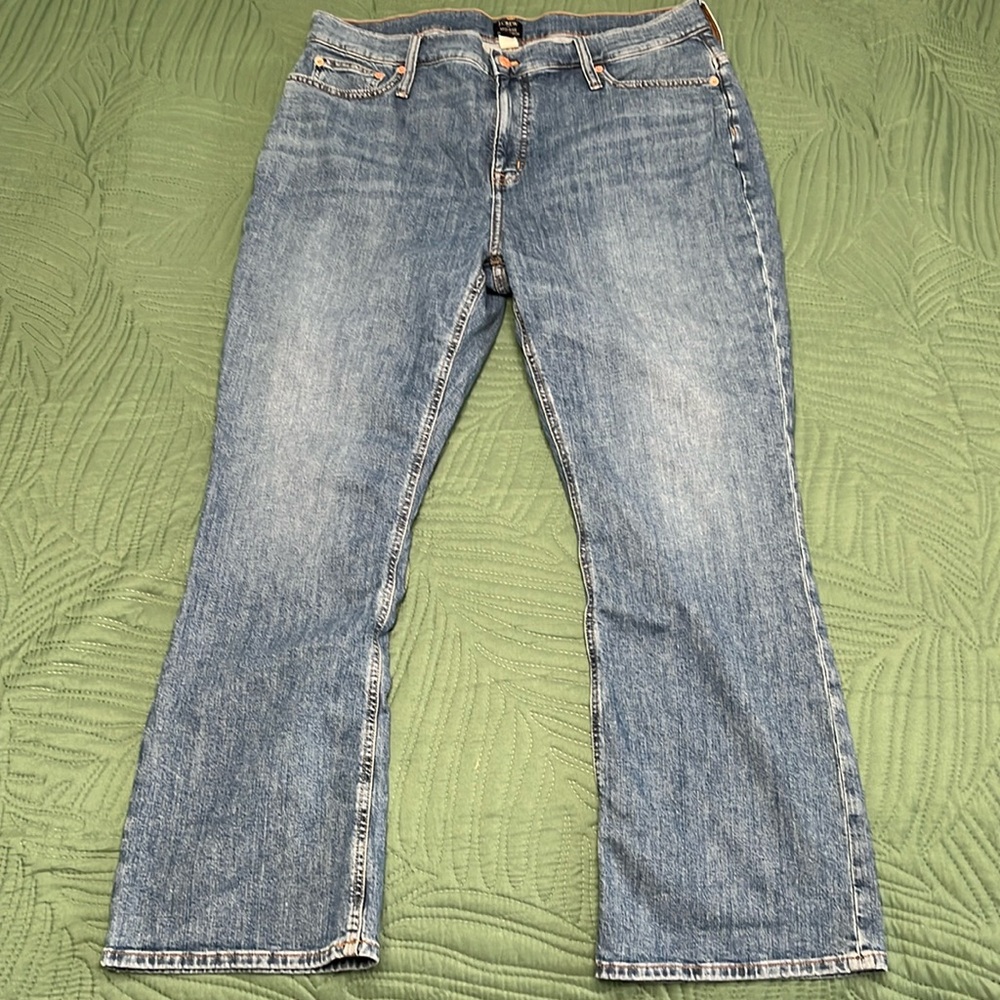 J. Crew Mid Rise Flare Crop